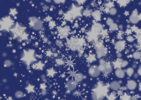 雪花飘落的星空图片