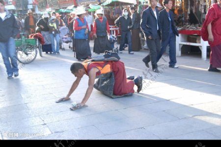 西藏自拍图片