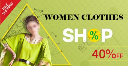 轮播图海报女装shop图片