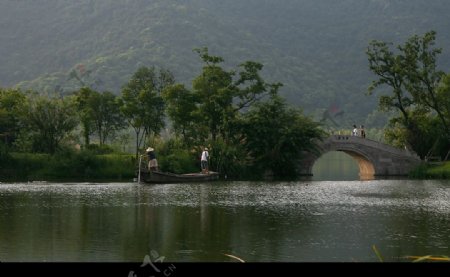 湘湖晨景图片