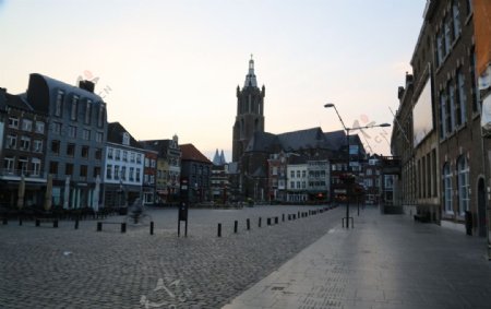 比利时风景街图片
