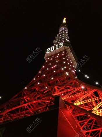 日本东京铁塔图片