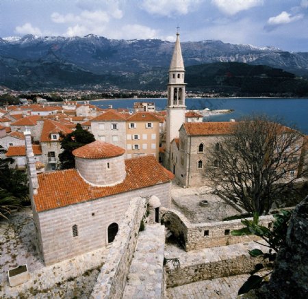 地中海欧洲黑山古镇图片