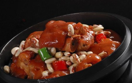 香焖猪手热菜传统图片