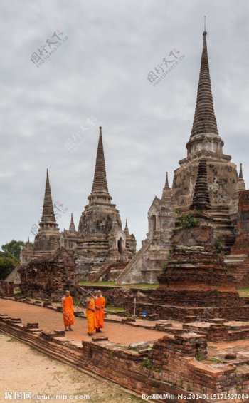 旅游泰国佛塔图片