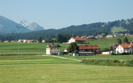 瑞士蒙特勒乡村田园风光图片