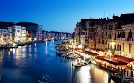 威尼斯夜景高清摄影图片