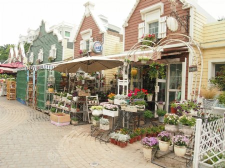 荷兰小镇街道图片