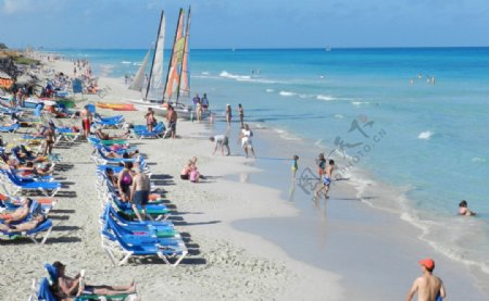 古巴巴拉多罗海滩风情图片