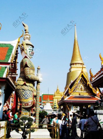 泰国大皇宫塑像图片