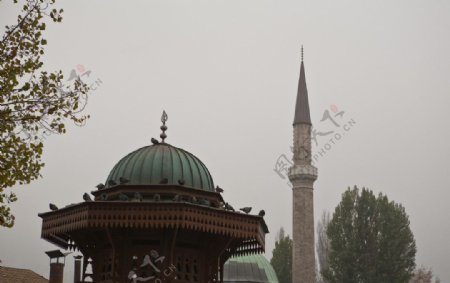 萨拉热窝老城中心广场图片