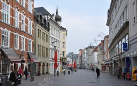 Flensburg弗伦斯堡城市街道图片