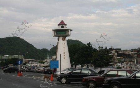 台湾南方澳渔港信号塔图片