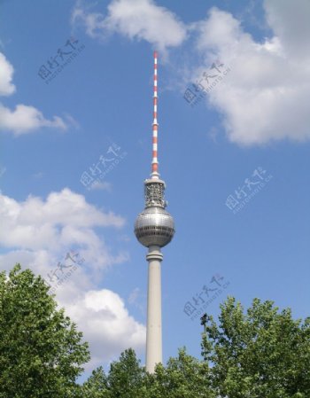 德国柏林电视塔图片