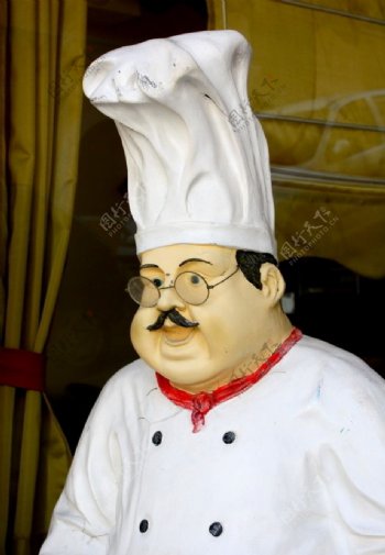 希腊厨师雕塑图片