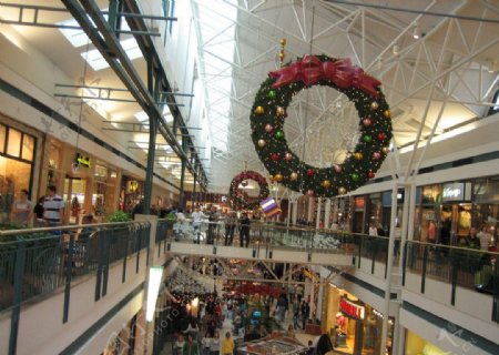 圣诞节购物中心图片