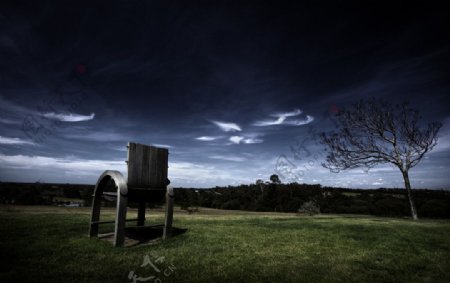 风驰幻化的云澳大利亚田园风光图片