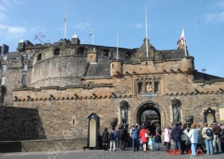 英国爱丁堡古城堡图片