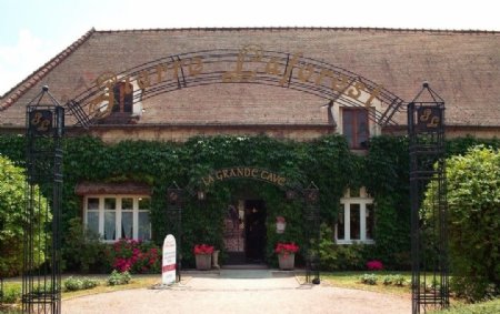 法国第戎葡萄园庭院式酒庄图片