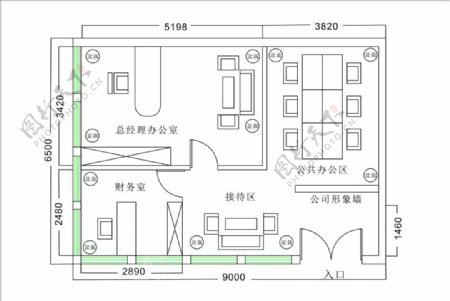 某小型办公空间设计.图片