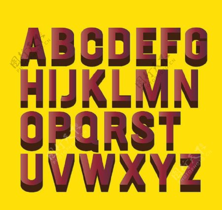 3d立体字母图片