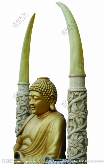 佛教人物雕塑图片