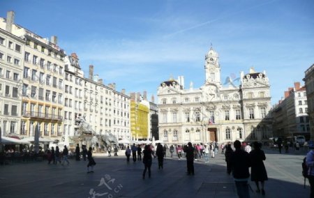 法国里昂市政厅广场图片