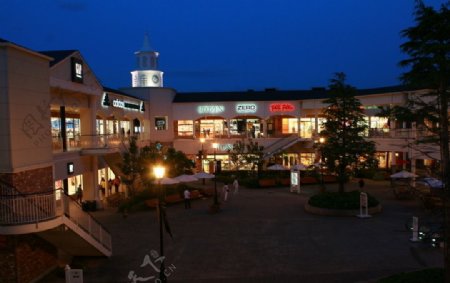 日本关西临海购物城夜景图片