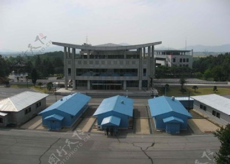 朝鲜三八线朝方景观图片