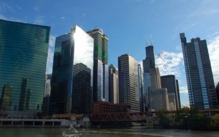 芝加哥美丽的市内景色图片