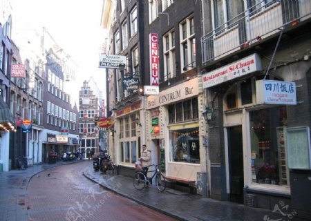 阿姆斯特丹的中国区街景图片