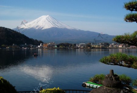 富士山远眺图片