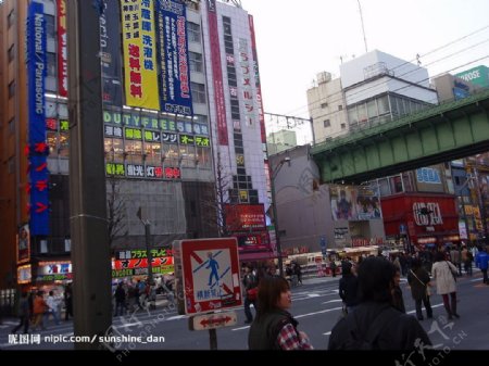 日本街头一景图片