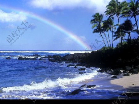 夏威夷海滨风光图片