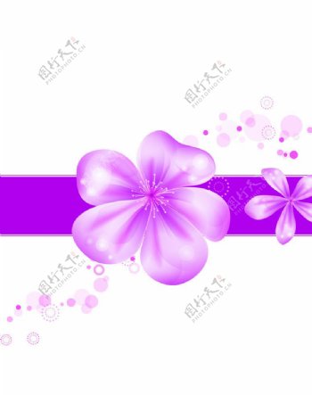 紫色花朵移门图图片