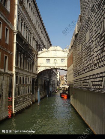 威尼斯河道图片