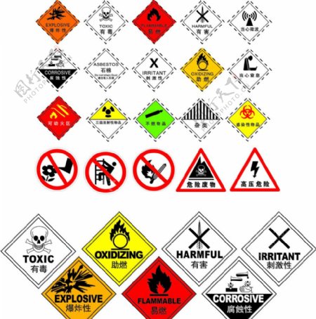 危险化学标志图片