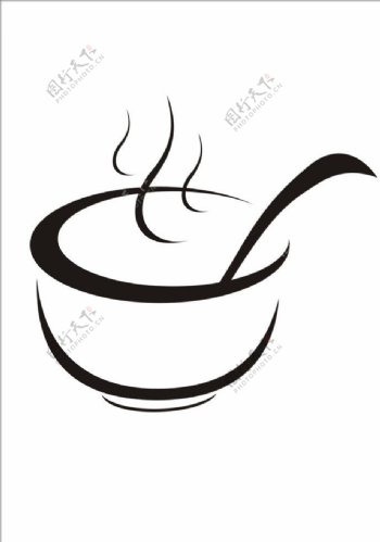 茶碗标志图片