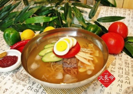 韩式冷汤面图片