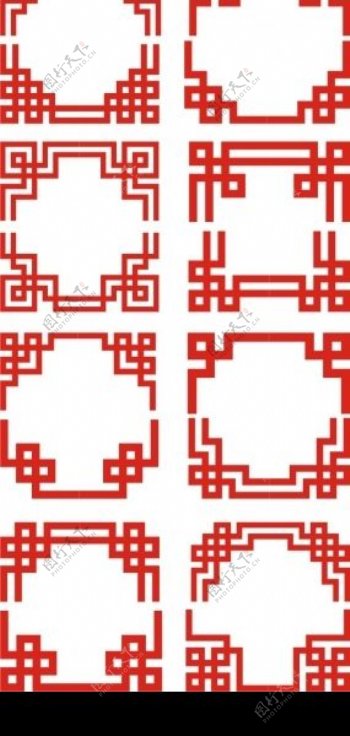中国民间纹样CDR图片