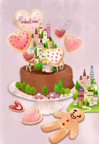 蛋糕城堡图片