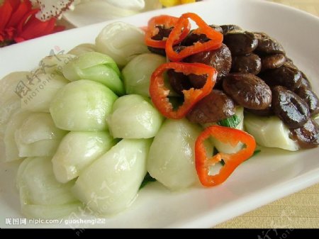 香菇上海青图片