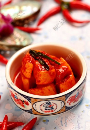 韩式小菜拌萝卜图片