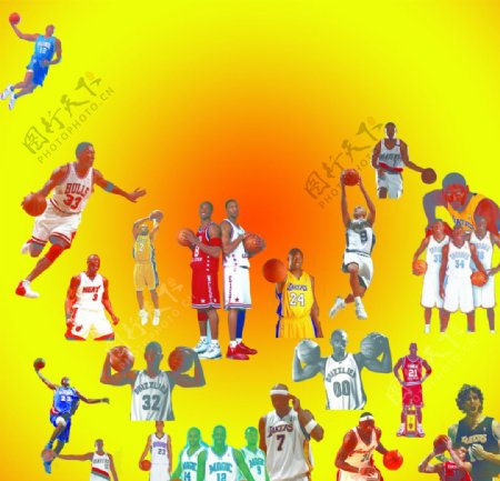 NBA明星图片