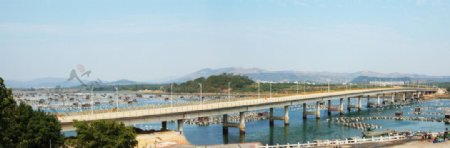 东山八尺门跨海战备大桥全景图片