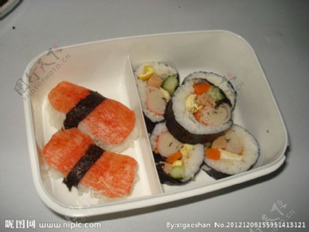 寿司盒图片