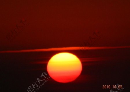 湖南衡山日出实景图片