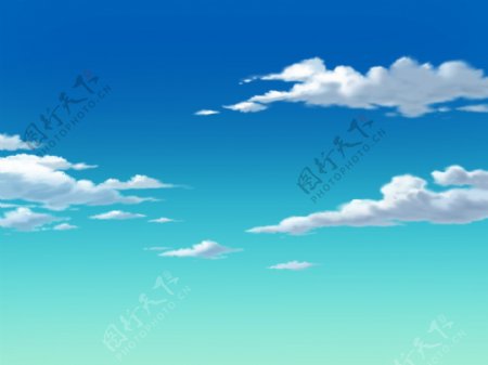 动画背景天空云朵图片