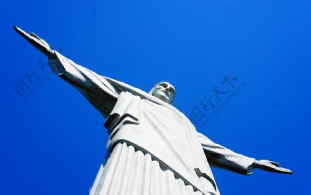 巴西山耶稣像图片