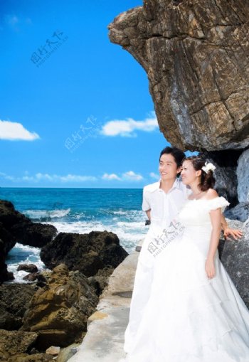 浪漫的婚纱摄影图片